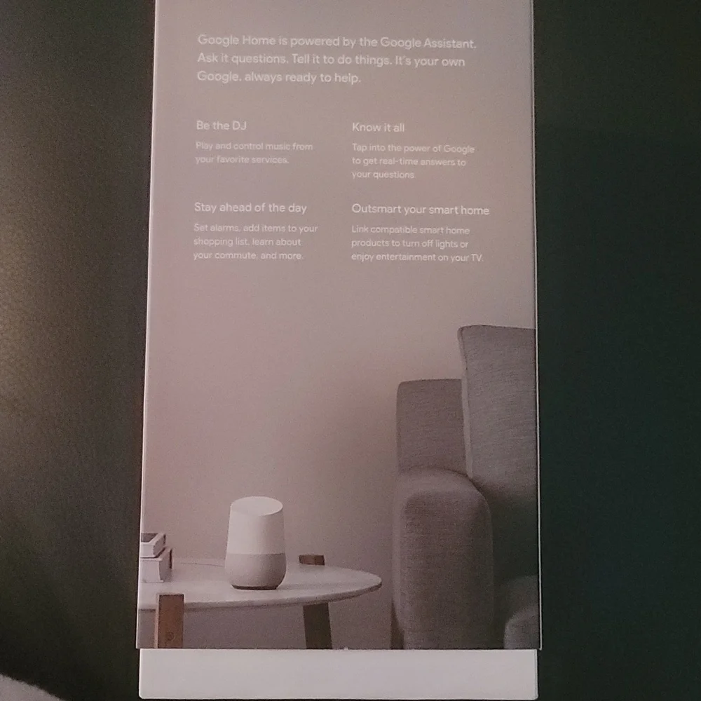 Google Home voice-activated speaker
